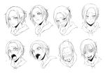 :p annie_leonhardt blonde_hair blue_eyes blush closed_eyes expressions leaf98k open_mouth pale_skin parted_lips shingeki_no_kyojin smile sweat tongue tongue_out turn_pale 
