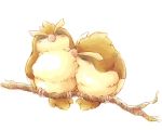  bird branch kuronekotarou no_humans pidgey pokemon pokemon_(creature) simple_background 
