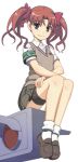  nanashino panties scholar shirai_kuroko sitting solo thigh_strap to_aru_kagaku_no_railgun to_aru_majutsu_no_index traffic_light underwear 