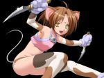  brown_hair knife lightning_warrior_raidy loli paws rat_ears yellow_eyes 