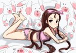  bow camisole flat_chest hair_bow idolmaster loli minase_iori panties sketch underwear utatoki 