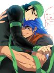  blue_hair coco_(toriko) hug toriko yaoi 