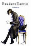  black_hair chains chair coat gilbert_nightray gloves gold_eyes hair pandora_hearts smoking 