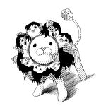  fusion hair_bow hair_tubes hakurei_reimu halftone highres hykun mister_donut monochrome pon_de_lion touhou what yukkuri_shiteitte_ne 