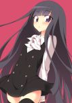  1girl black_hair inu_x_boku_ss long_hair oniku-chan shirakiin_ririchiyo solo violet_eyes 