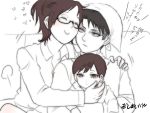  baby comic family hange_zoe heart hug if_they_mated kyomitsu levi_(shingeki_no_kyojin) shingeki_no_kyojin translation_request 