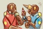  gas_mask ice_cream tagme team_fortress_2 the_pyro 