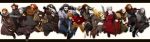  6+boys absurdres arrow axe balin bear bifur bilbo_baggins black_hair blonde_hair bofur bombur braid braided_beard brown_hair dori_(the_hobbit) dwalin fili gloin grey_hair hammer hat highres kili_(the_hobbit) long_hair male multicolored_hair multiple_boys nashi_y nori_(the_hobbit) oin ori_(the_hobbit) redhead short_hair sword the_hobbit thorin_oakenshield two-tone_hair weapon white_hair 