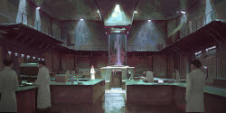  ceiling_light highres indoors interior lab_coat laboratory lhlclllx97 original people platform science_fiction scientist shadow stasis_tank vat 