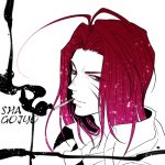  1boy cigarette long_hair redhead saiyuki scar sha_gojou sha_gojyo sirou69 solo 