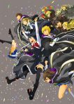  beigett_buckingham black_hair blonde_hair blue_eyes brown_hair cleo_everlastin confetti edge_finrandi highres ishirean long_hair majic_lin majutsushi_orphen mayor_maccready multicolored_hair orphen ratchett_finrandi ratsbane_finrandi robe school_uniform short_hair spoilers yuuki333 