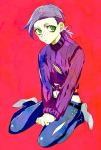  1boy green_eyes jojo_no_kimyou_na_bouken purple_hair scp12022n solo vinegar_doppio 