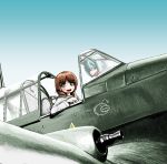  airplane anglerfish crossover girls_und_panzer hatsune_miku junkers_ju_87 military nishizumi_miho rxjx school_uniform serafuku vocaloid 