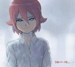  1boy bust inazuma_eleven inazuma_eleven_(series) kiyama_hiroto male mizuhara_aki rain redhead solo wet 