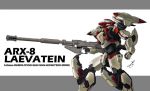  arx-8_laevatein cannon character_name full_metal_panic! howitzer maachin_(hmh-project) mecha no_humans solo standing weapon 