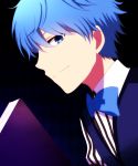  1boy blue_eyes blue_hair book bowtie caster_(fate/extra_ccc) fate/extra_ccc fate_(series) kuronekozukushi solo 