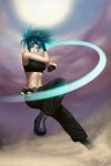  attack blue_hair boots king_of_fighters kof leona_heidern snk soldier 