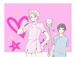  2boys america_(hetalia) axis_powers_hetalia black_eyes black_hair blonde_hair blue_eyes japan_(hetalia) 