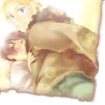  2boys america_(hetalia) axis_powers_hetalia black_eyes black_hair blonde_hair blue_eyes japan_(hetalia) 