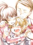  happy hug tekin umineko_no_naku_koro_ni ushiromiya_jessica ushiromiya_krauss ushiromiya_natsuhi 