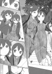  2girls blush highres holding japanese_clothes multiple_girls onozuka_komachi shikieiki_yamaxanadu touhou translation_request 