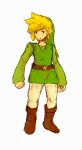  1boy blonde_hair boots final_fantasy final_fantasy_tactics hat link pantyhose parody pointy_ears solo style_parody the_legend_of_zelda tunic 