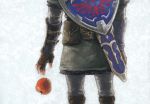  apple food fruit gloves link nintendo pouches shield sword the_legend_of_zelda twilight_princess weapon yo_mo 