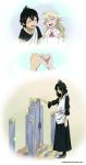  fairy_tail highres mavis_vermilion milady666 tombstone young zeref 
