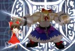  blazblue hakurei_reimu ibuki_suika iron_tager kuroshiro_(ms-2420) parody touhou 