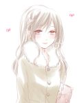  1girl blush brown_eyes brown_hair long_hair simple_background smile solo sui_(camellia) white_background 