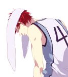  1boy basketball_uniform kagami_taiga kuroko_no_basuke red_eyes redhead sara666 sportswear towel 