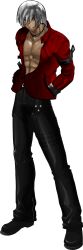  1boy grey_hair happy m.u.g.e.n male muscular_male nao nao_oc red_clothes red_eyes taito 