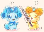  dokidoki!_precure knife kurochiroko precure rakeru_(dokidoki!_precure) rance_(dokidoki!_precure) scared sweatdrop 