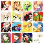  ahoge archer caren_hortensia caster_(fate/zero) chibi facial_hair fate/hollow_ataraxia fate/tiger_colosseum fate/zero fate_(series) gilgamesh gum_(gmng) illyasviel_von_einzbern irisviel_von_einzbern lancer lancer_(fate/zero) matou_sakura multiple_persona mustache pokemon pokemon_(creature) saber saber_lion starly tohsaka_rin toosaka_rin uryuu_ryuunosuke waver_velvet 