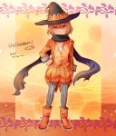  1boy brown_hair einamu halloween hat inazuma_eleven_(series) inazuma_eleven_go inazuma_eleven_go_chrono_stone looking_at_viewer male mizuhara_aki pantyhose solo standing witch_hat 