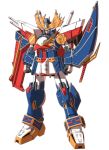  armor f90y_cluster_gundam gundam highres hiten_gundam_choshogun mecha samurai samurai_armor sd_gundam sd_gundam_sangokuden shingo_(picturepuzzle) simple_background solo sword weapon white_background 