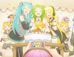  cake food gumi happy_birthday hatsune_miku kagamine_len kagamine_rin kaito kamui_gakupo lily_(vocaloid) megurine_luka meiko vocaloid 