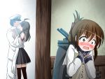  admiral blush hug inazuma_(kantai_collection) kantai_collection ki-51 kongou_(kantai_collection) 