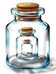  container cork glass jar realistic recursive 