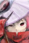  grin mitsubamushi_coreless red_eyes redhead sekibanki smile tatara_kogasa tongue touhou umbrella 