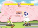  chun-li fighting_game heads-up_display highres ibaraki_kasen kumoi_ichirin parody sagat street_fighter touhou unzan 