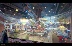  absurdres armor armored_gloves ball beachball black_hair blonde_hair blue_pants bomb_(final_fantasy) buster_sword chandelier chocobo cloud_strife concept_art dolphin final_fantasy final_fantasy_vii final_fantasy_vii_rebirth final_fantasy_vii_remake green_shirt grey_shorts hat highres materia moogle official_art pants pauldrons sailor sailor_hat shirt short_hair shorts shoulder_armor single_pauldron sitting sleeveless sleeveless_turtleneck spiky_hair square_enix sword sword_on_back turtleneck umbrella weapon weapon_on_back yuffie_kisaragi 