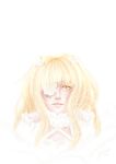  blonde_hair detached_sleeves dress eyepatch hair_ornament kirakishou puffy_sleeves realistic rose rozen_maiden solo 