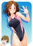  1boy 1girl colorful314 highres swimsuit 