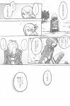  2girls annie_leonhardt black_hair blonde_hair closed_eyes comic jacket low_twintails mina_carolina multiple_girls shingeki_no_kyojin short_hair smile tagme translation_request twintails 