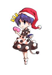  1girl black_shirt black_skirt blue_hair book chibi chibi_only commentary_request dairi doremy_sweet dream_soul full_body hat holding holding_book large_variant_set nightcap shirt short_hair short_sleeves skirt socks solo tachi-e tail touhou transparent_background variant_set white_socks 