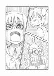  akemi_homura braid comic glasses guruto kaname_madoka magical_girl mahou_shoujo_madoka_magica monochrome oktavia_von_seckendorff short_twintails twin_braids twintails 