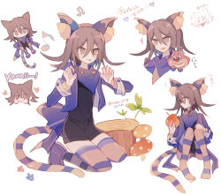  +++ 1boy :p aegyo_sal alice_in_wonderland_(disney) animal_ear_fluff animal_ears arrow_(symbol) badge black_shirt black_shoes boots buttons cat cat_ears cat_tail cheshire_cat_(disney) cheshire_cat_(disney)_(cosplay) chibi claw_pose closed_mouth cosplay cropped_jacket cropped_torso danganronpa_(series) danganronpa_v3:_killing_harmony denim denim_shorts eyelashes fake_animal_ears food fruit full_body grin hair_between_eyes hand_on_own_knee head_only heart high-waist_shorts holding holding_food holding_fruit jacket kneeling laughing long_hair_between_eyes long_sleeves looking_at_viewer looking_to_the_side male_focus medium_hair multiple_views mushroom musical_note no_mouth no_shoes notice_lines oma_kokichi open_clothes open_jacket open_mouth pink_thighhighs purple_boots purple_hair purple_jacket purple_scarf purple_thighhighs sakura_(fein5862817) scarf shirt shoes short_shorts shorts simple_background sleeve_cuffs smile smug striped_clothes striped_thighhighs tail thigh-highs tongue tongue_out tree_stump two-tone_thighhighs v-shaped_eyebrows violet_eyes white_background 