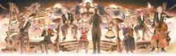  4girls 6+boys absurdres adventurer_(ff14) alisaie_leveilleur alphinaud_leveilleur animal_ears bird brown_hair cat_ears cat_tail character_doll clarinet conductor cymbals doll double_bass dress elezen elf estinien_varlineau final_fantasy final_fantasy_xiv flute formal_clothes g&#039;raha_tia harp highres holding holding_flute holding_instrument holding_trombone holding_violin hyur instrument krile_baldesion_(ff14) lalafell louisoix_leveilleur midgardsormr_(final_fantasy) miqo&#039;te moogle multiple_boys multiple_girls music official_art playing_instrument pointy_ears promotional_art red_hair sitting suit tail tataru_taru thancred_waters third-party_source trombone urianger_augurelt viola_(instrument) violin warrior_of_light_(ff14) white_hair y&#039;shtola_rhul 