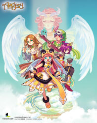  :d angel_wings animal_ears ankle_cuffs aqua_background aqua_eyes aqua_gemstone arm_cuffs armlet ascot asgard bare_arms bf._(sogogiching) black_buruma black_leggings blonde_hair blue_hair blunt_ends breasts buruma center_frills choker closed_mouth clouds company_name copyright_name copyright_notice cube curly_hair dress fake_animal_ears feathered_wings feathers flats floating floating_object frilled_shirt frills full_body gem gold_armlet gold_collar gold_tiara green_eyes green_hat green_scarf hair_intakes hat hat_feather high_heels instrument_request jewelry leggings long_hair looking_at_viewer mask mask_on_head masquerade_mask medium_breasts medium_dress nexon official_art open_hand open_mouth panda_ears panda_hat pink_feathers pink_hair profile puffy_short_sleeves puffy_sleeves pumps purple_hair red_choker red_eyes red_shoes rerebrace scarf second-party_source shirt shoes short_hair short_sleeves silver_armor smile tiara turtleneck turtleneck_dress vambraces very_long_hair web_address white_ascot white_dress white_mask white_wings winged_clothes wings wrist_cuffs yellow_feathers yellow_hat yellow_shirt yellow_shoes zither 